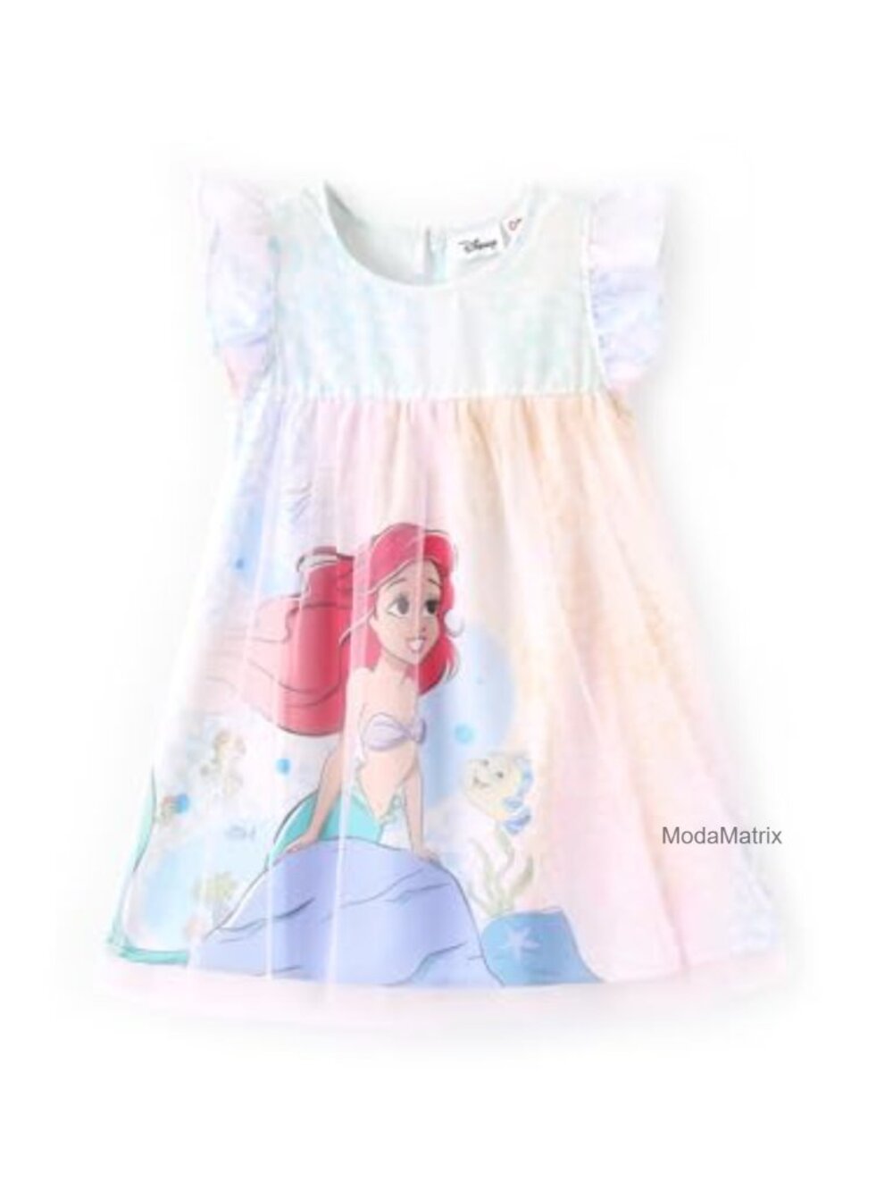 Disney Frozen Elsa Princess Girls Ruffle Tulle Dress Summer Kids Outfit